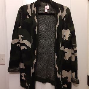 Camo cardigan